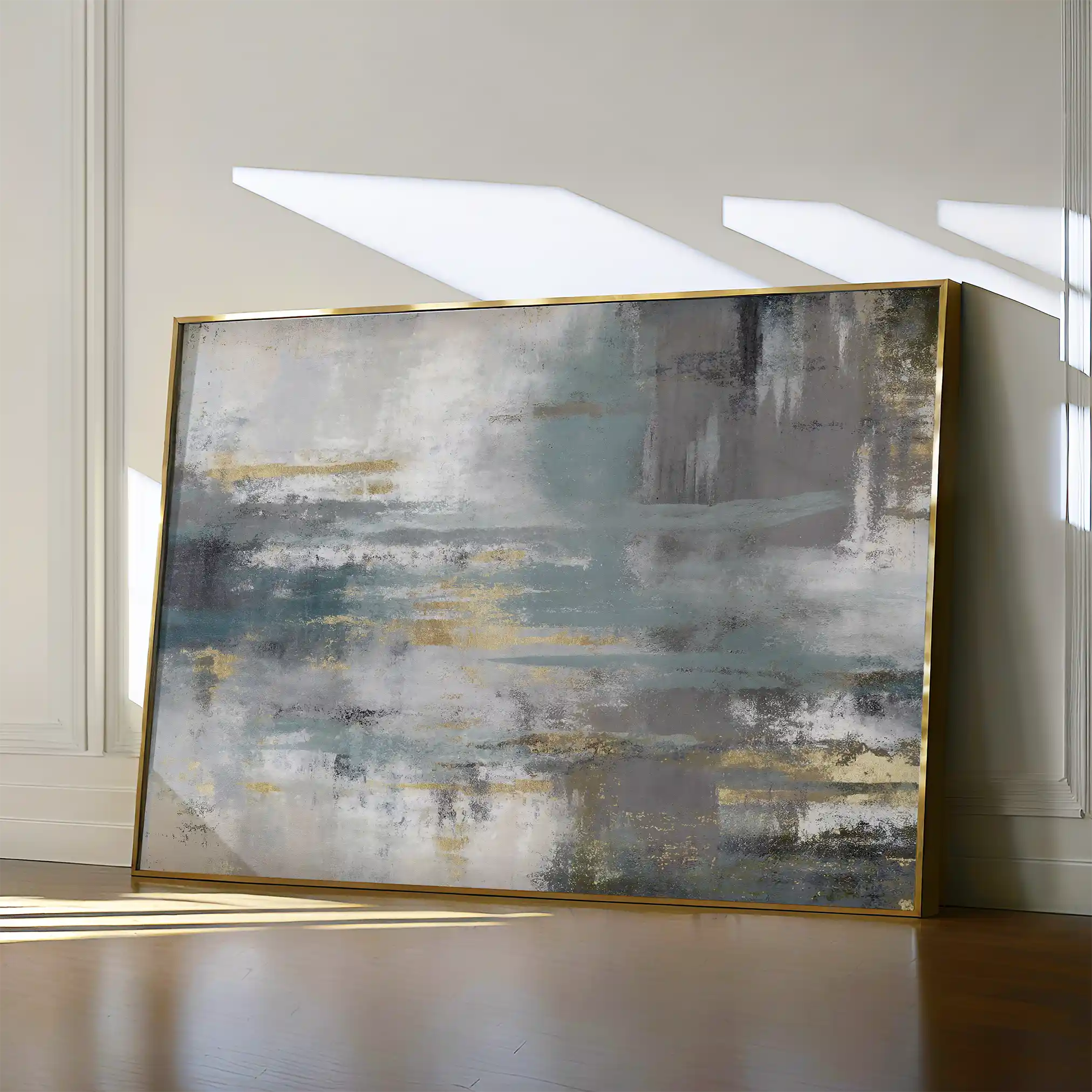 Abstract 153 Canvas Art 60 x 40 cm / Black