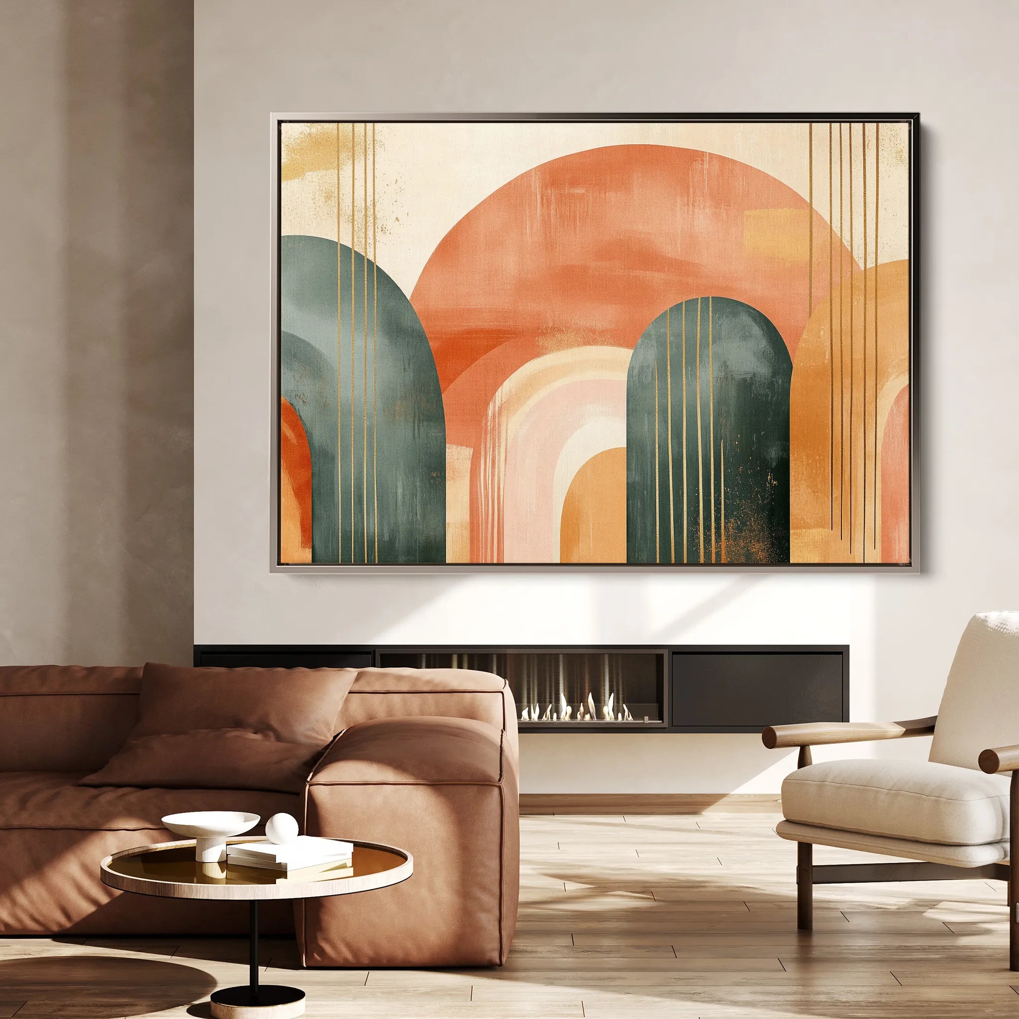 Boho 153 Canvas Art 18" x 24" / 45 x 60 cm / Black