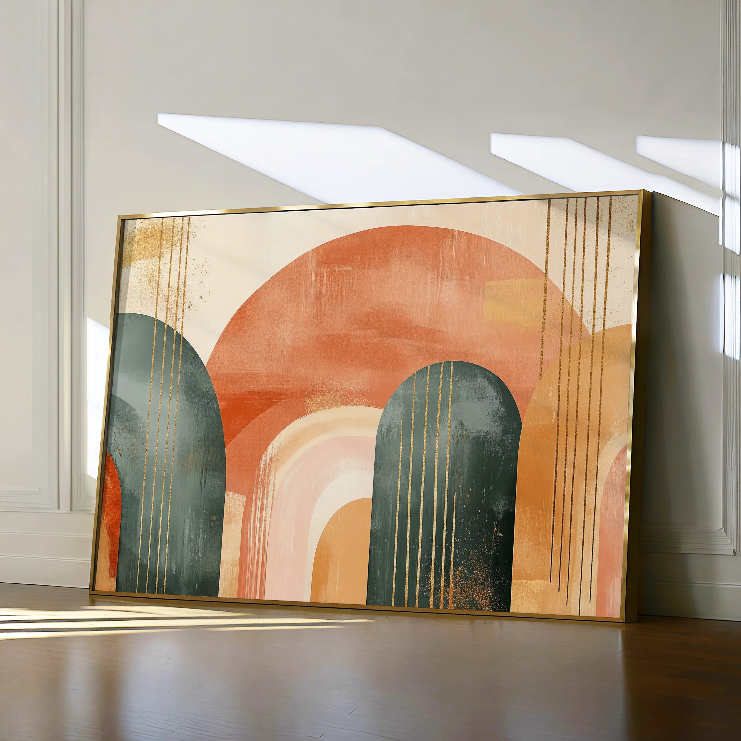 Boho 153 Canvas Art 18" x 24" / 45 x 60 cm / Black