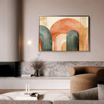 Boho 153 Canvas Art 18" x 24" / 45 x 60 cm / Black