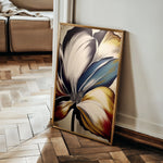 Floral 153 Canvas Art 18" x 24" / 45 x 60 cm / Black
