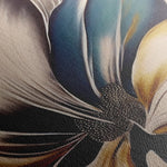 Floral 153 Canvas Art 18" x 24" / 45 x 60 cm / Black