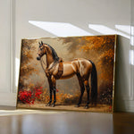 Horses 153 Canvas Art 18" x 24" / 45 x 60 cm / Black