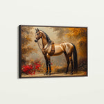 Horses 153 Canvas Art 18" x 24" / 45 x 60 cm / Black