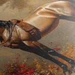Horses 153 Canvas Art 18" x 24" / 45 x 60 cm / Black