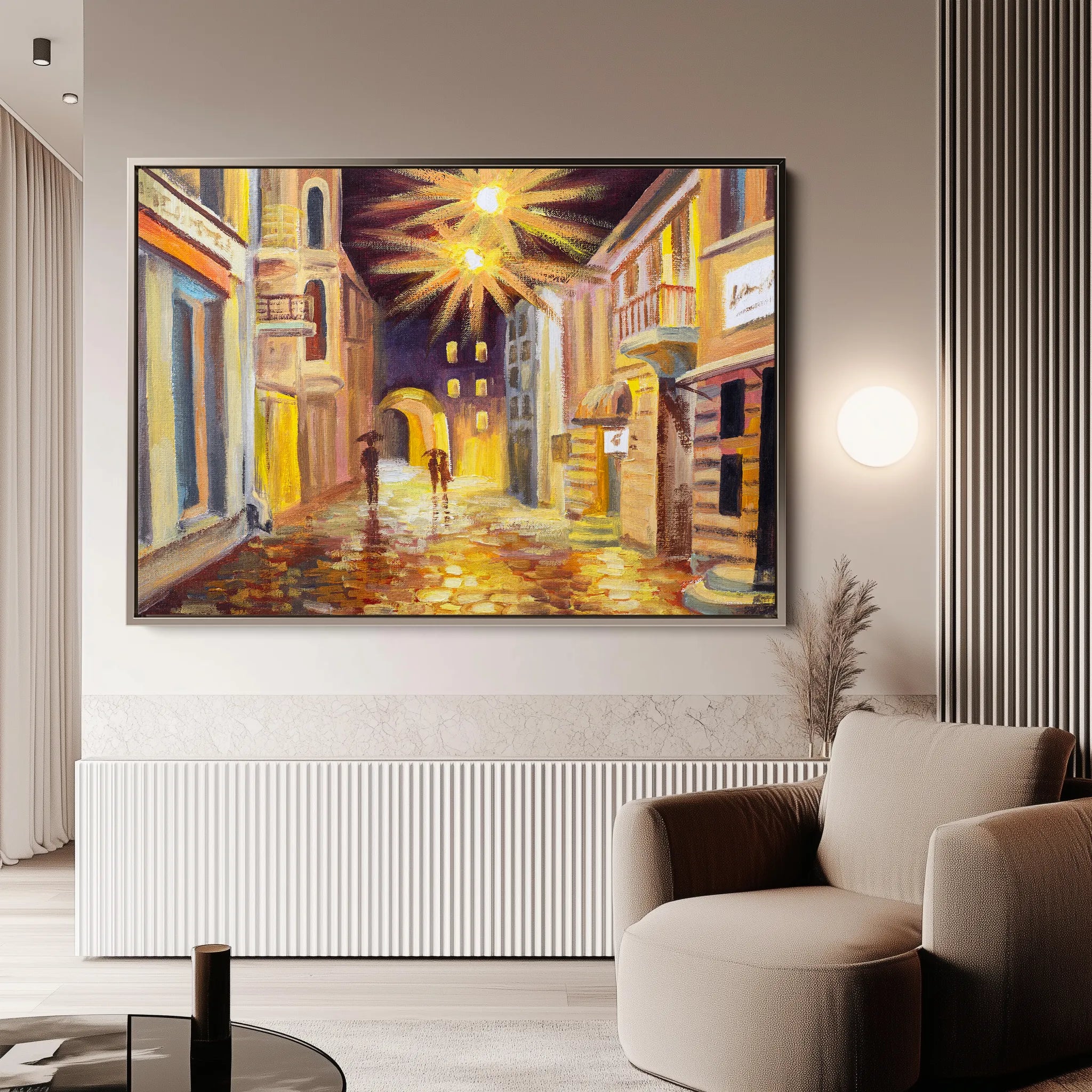 Landscape 153 Canvas Art 18" x 24" / 45 x 60 cm / Black