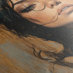 Portrait 153 Canvas Art 18" x 24" / 45 x 60 cm / Black