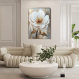 Floral 1530 Canvas Art 18" x 24" / 45 x 60 cm / Black