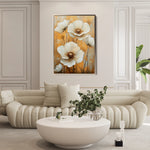 Floral 1531 Canvas Art 18" x 24" / 45 x 60 cm / Black