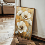 Floral 1531 Canvas Art 18" x 24" / 45 x 60 cm / Black