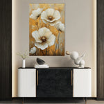 Floral 1531 Canvas Art 18" x 24" / 45 x 60 cm / Black