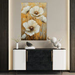 Floral 1531 Canvas Art 60 x 40 cm / Black