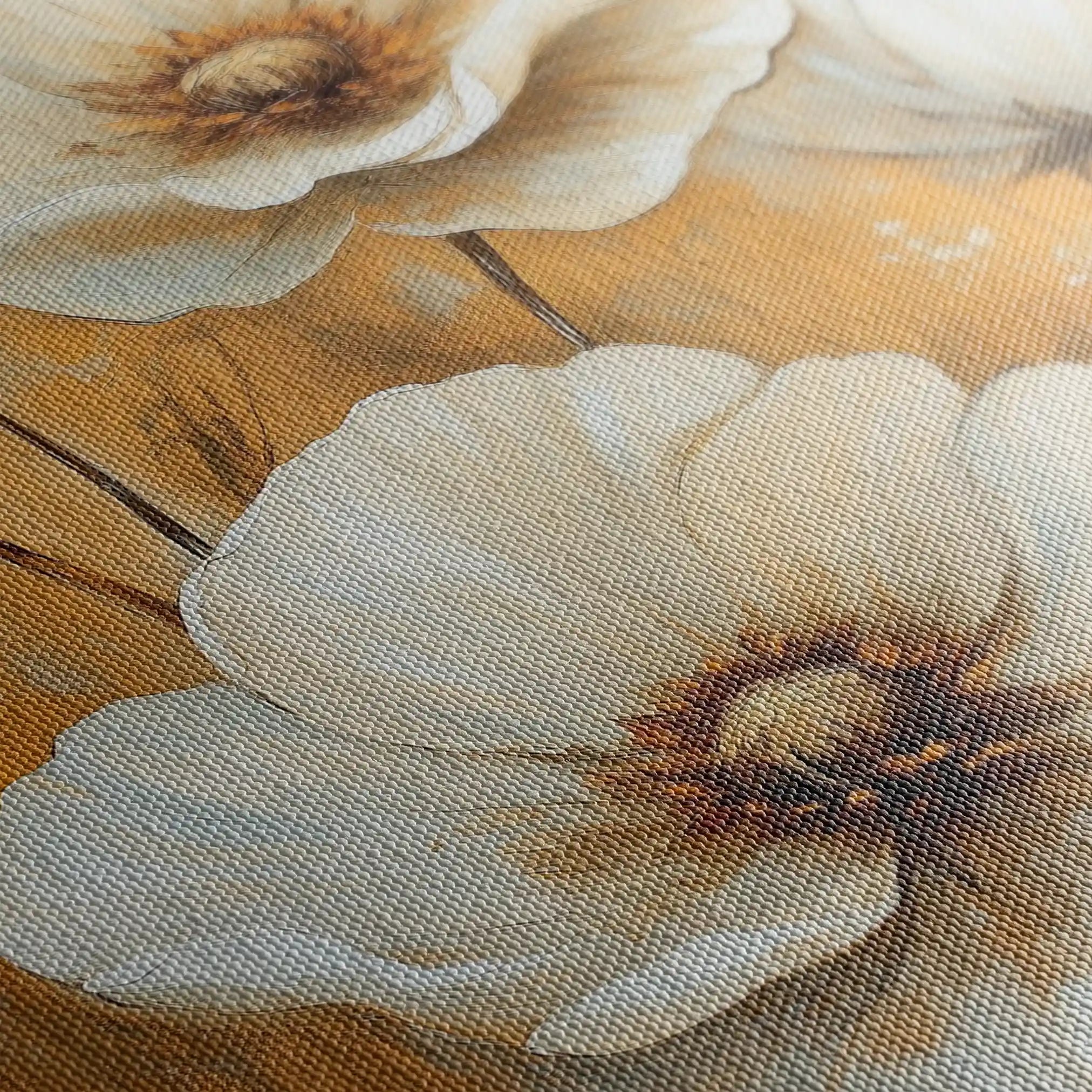 Floral 1531 Canvas Art 60 x 40 cm / Black