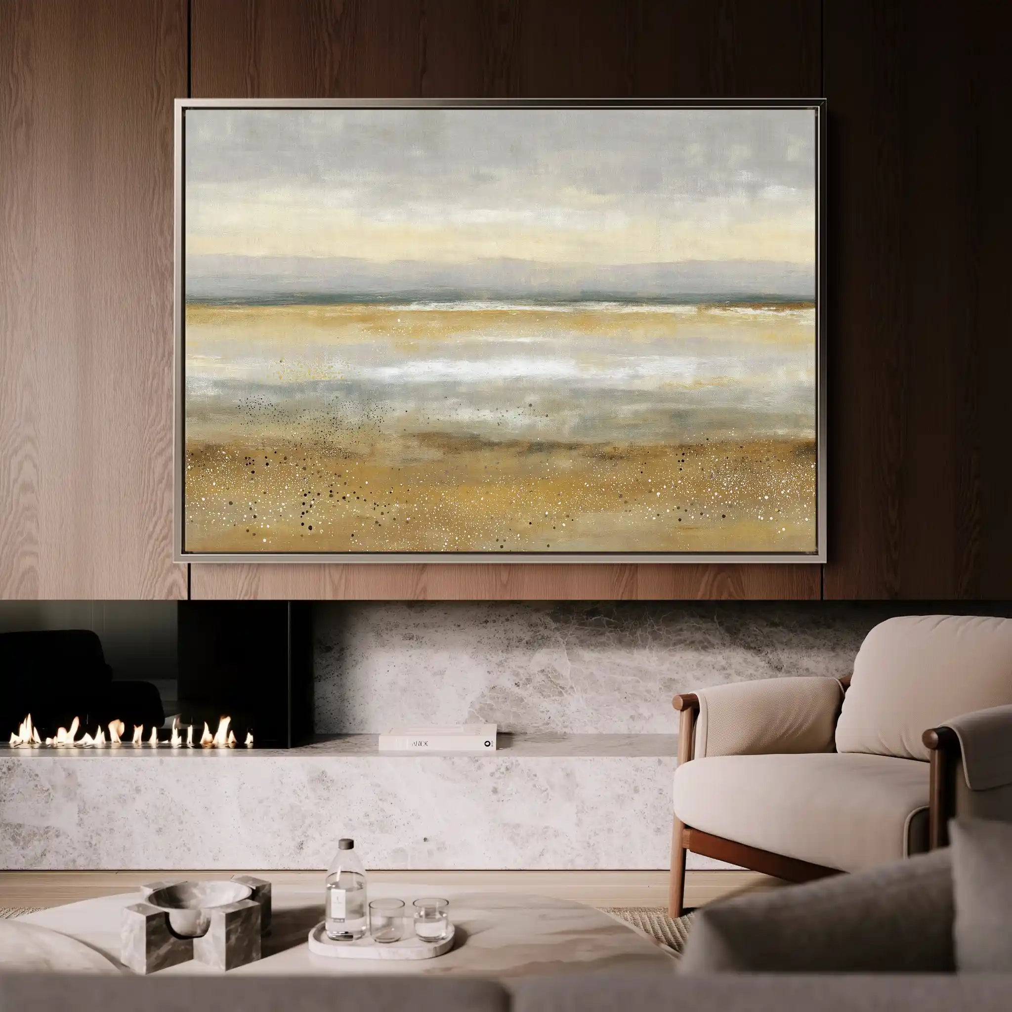 Abstract 1532 Canvas Art 18" x 24" / 45 x 60 cm / Black