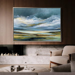 Abstract 1533 Canvas Art 18" x 24" / 45 x 60 cm / Black