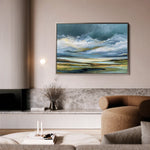 Abstract 1533 Canvas Art 18" x 24" / 45 x 60 cm / Black