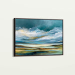 Abstract 1533 Canvas Art 18" x 24" / 45 x 60 cm / Black