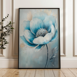 Floral 1533 Canvas Art 18" x 24" / 45 x 60 cm / Black