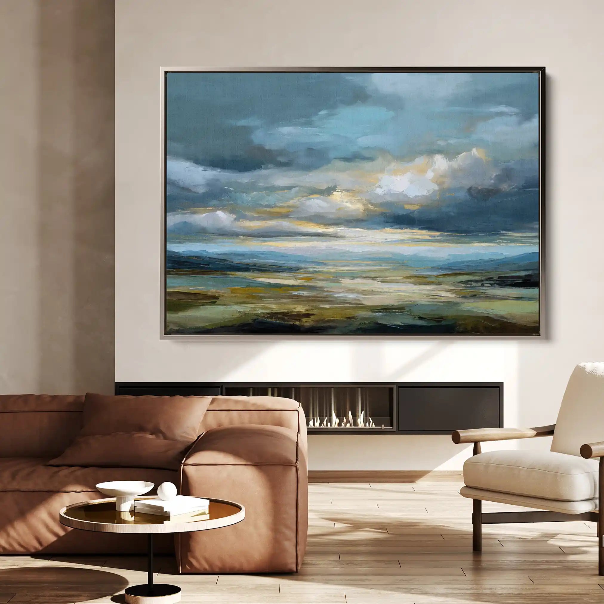 Abstract 1534 Canvas Art 60 x 40 cm / Black
