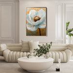 Floral 1534 Canvas Art 18" x 24" / 45 x 60 cm / Black