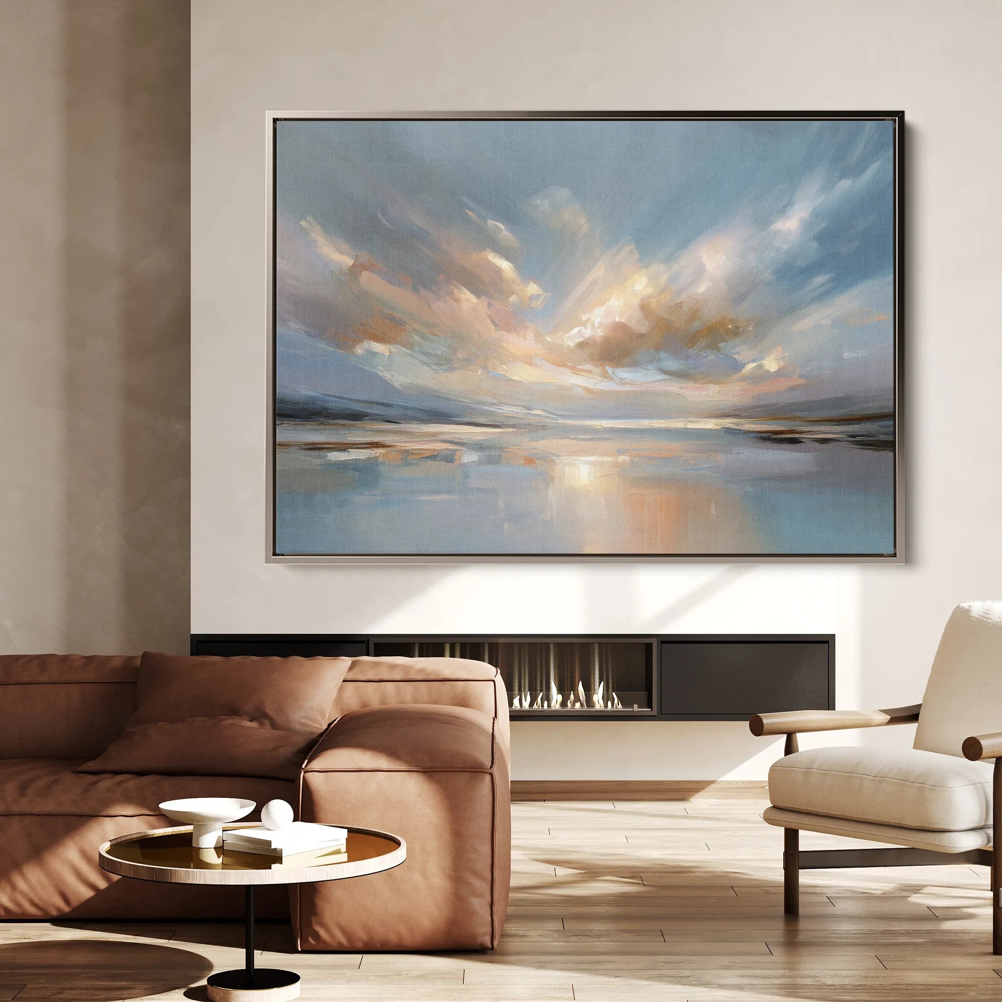 Abstract 1535 Canvas Art 18" x 24" / 45 x 60 cm / Black