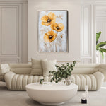 Floral 1535 Canvas Art 18" x 24" / 45 x 60 cm / Black
