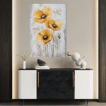 Floral 1535 Canvas Art 18" x 24" / 45 x 60 cm / Black