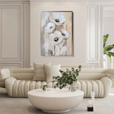 Floral 1536 Canvas Art 18" x 24" / 45 x 60 cm / Black