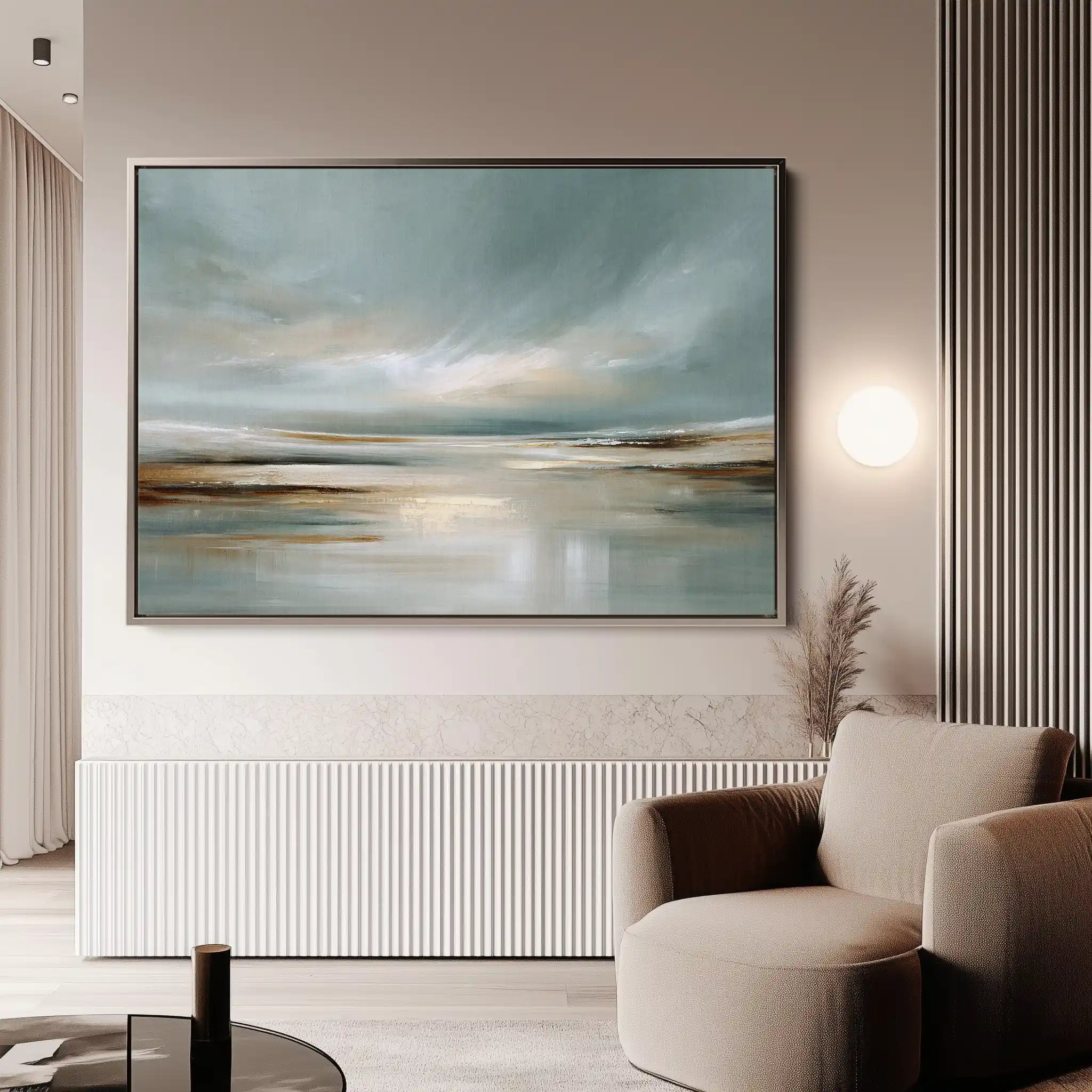 Abstract 1537 Canvas Art 18" x 24" / 45 x 60 cm / Black