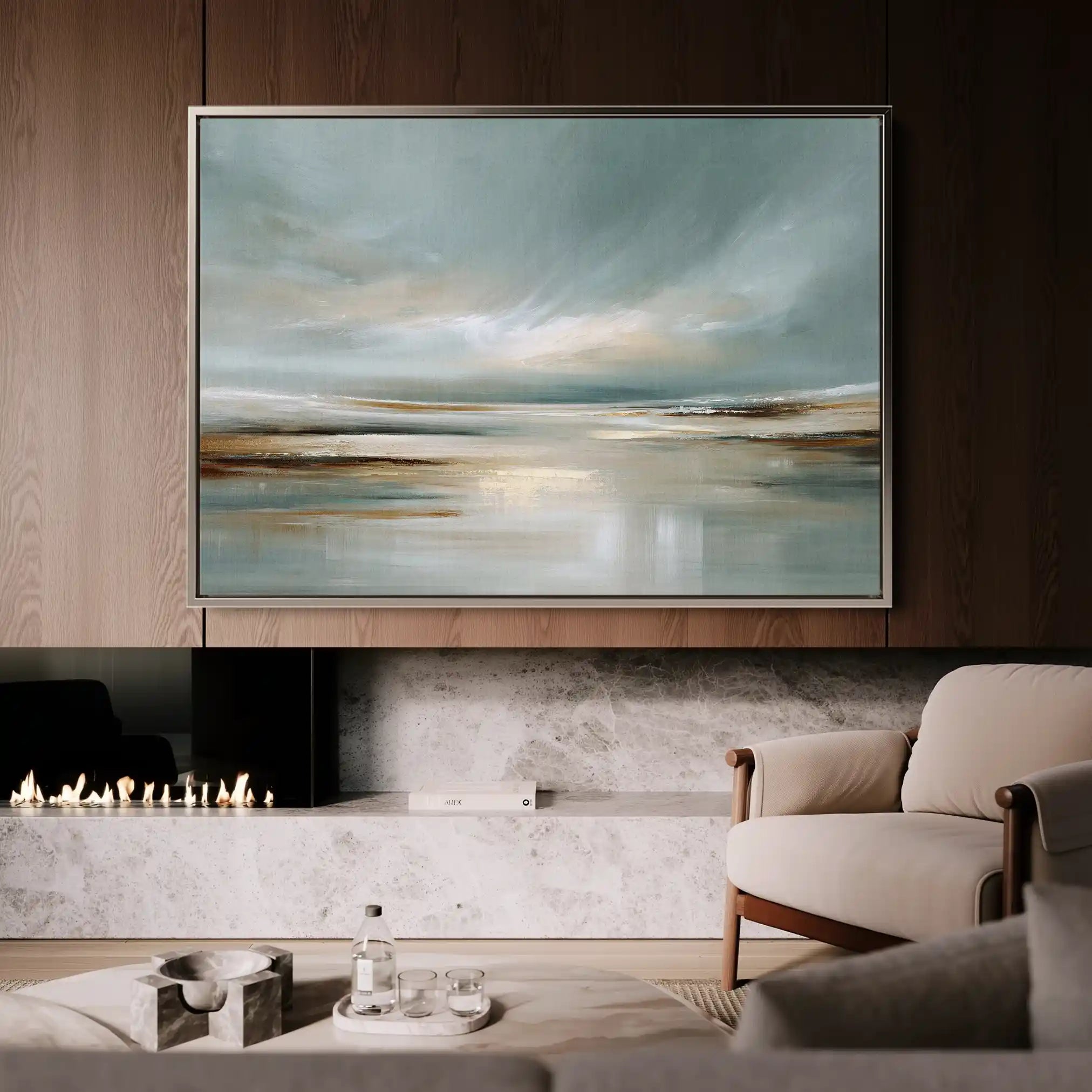 Abstract 1537 Canvas Art 60 x 40 cm / Black