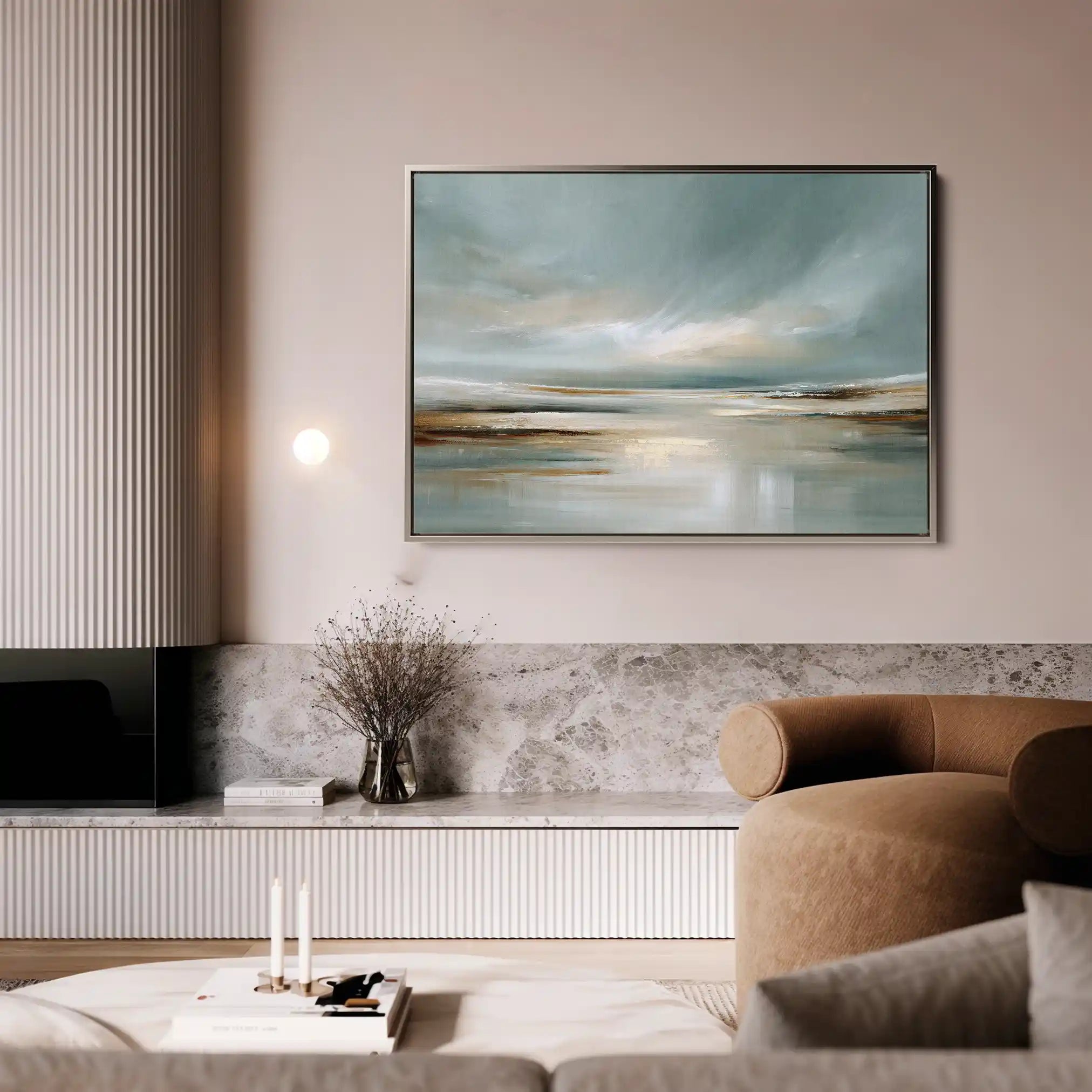 Abstract 1537 Canvas Art 60 x 40 cm / Black