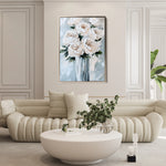 Floral 1537 Canvas Art 18" x 24" / 45 x 60 cm / Black