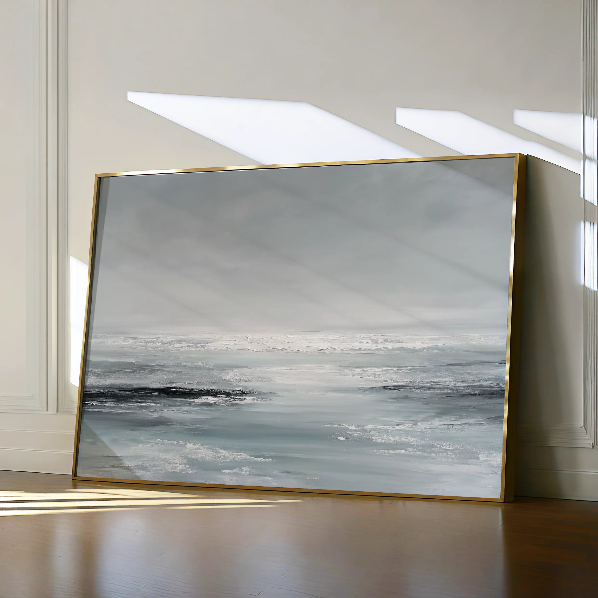 Abstract 1538 Canvas Art 18" x 24" / 45 x 60 cm / Black