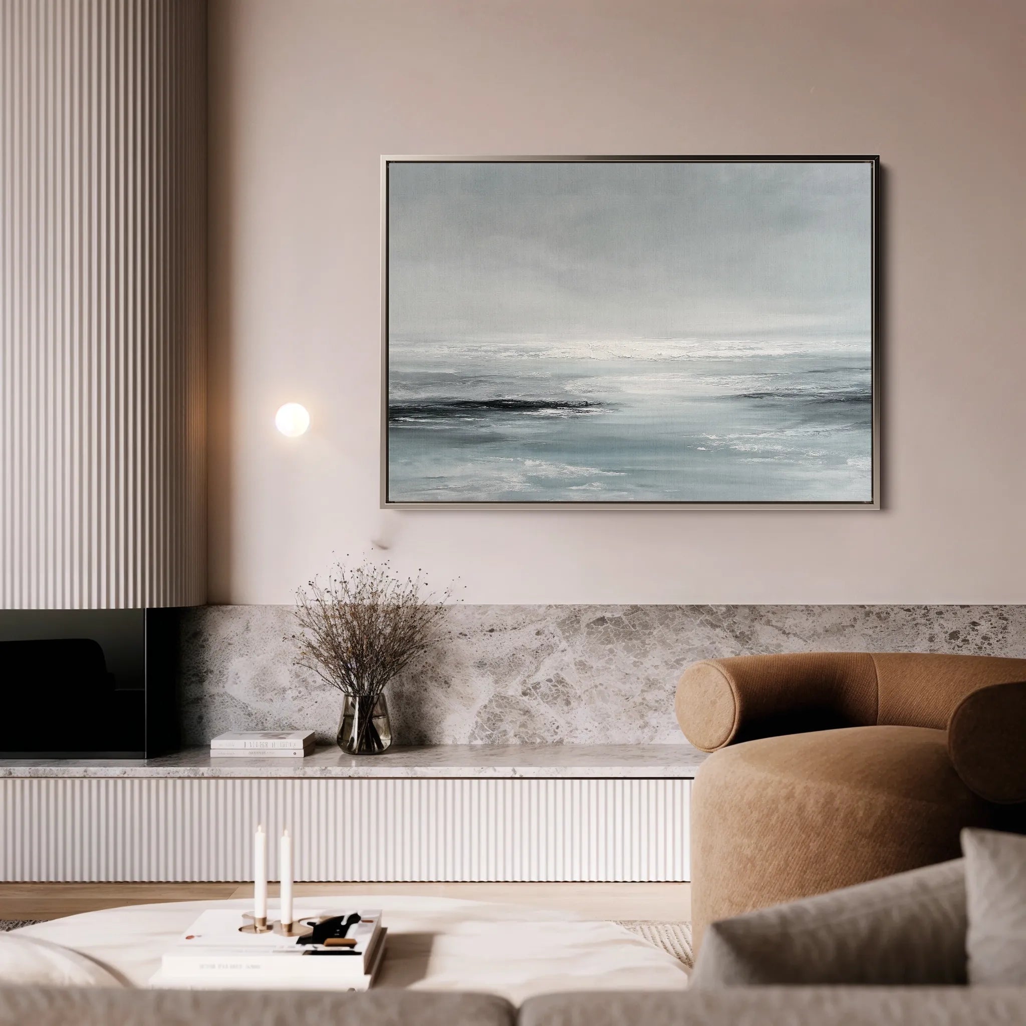 Abstract 1538 Canvas Art 18" x 24" / 45 x 60 cm / Black