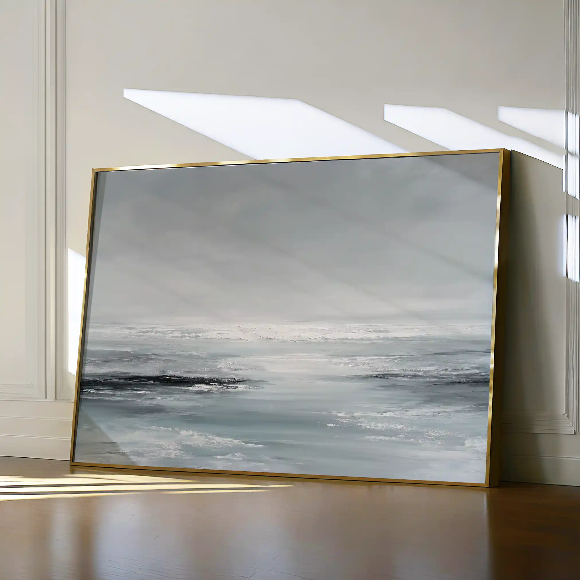 Abstract 1538 Canvas Art 60 x 40 cm / Black