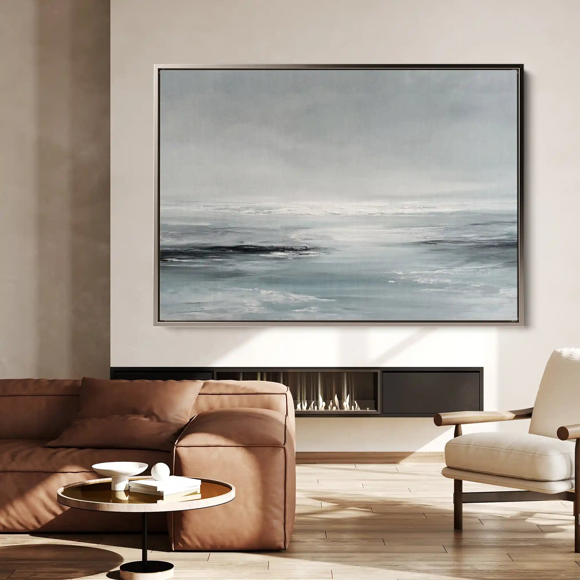 Abstract 1538 Canvas Art 60 x 40 cm / Black