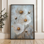 Floral 1538 Canvas Art 60 x 40 cm / Black