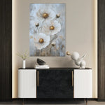 Floral 1538 Canvas Art 60 x 40 cm / Black