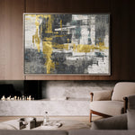 Abstract 154 Canvas Art 18" x 24" / 45 x 60 cm / Black