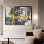 Abstract 154 Canvas Art 18" x 24" / 45 x 60 cm / Black