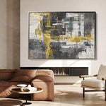 Abstract 154 Canvas Art 18" x 24" / 45 x 60 cm / Black