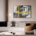 Abstract 154 Canvas Art 18" x 24" / 45 x 60 cm / Black