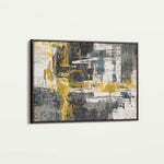 Abstract 154 Canvas Art 18" x 24" / 45 x 60 cm / Black