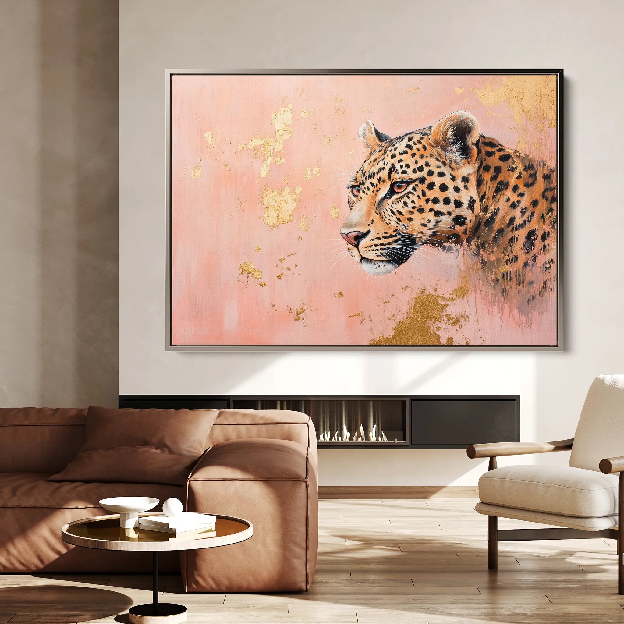 Animals 154 Canvas Art 18" x 24" / 45 x 60 cm / Black