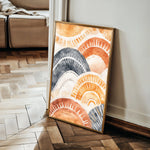 Boho 154 Canvas Art 18" x 24" / 45 x 60 cm / Black