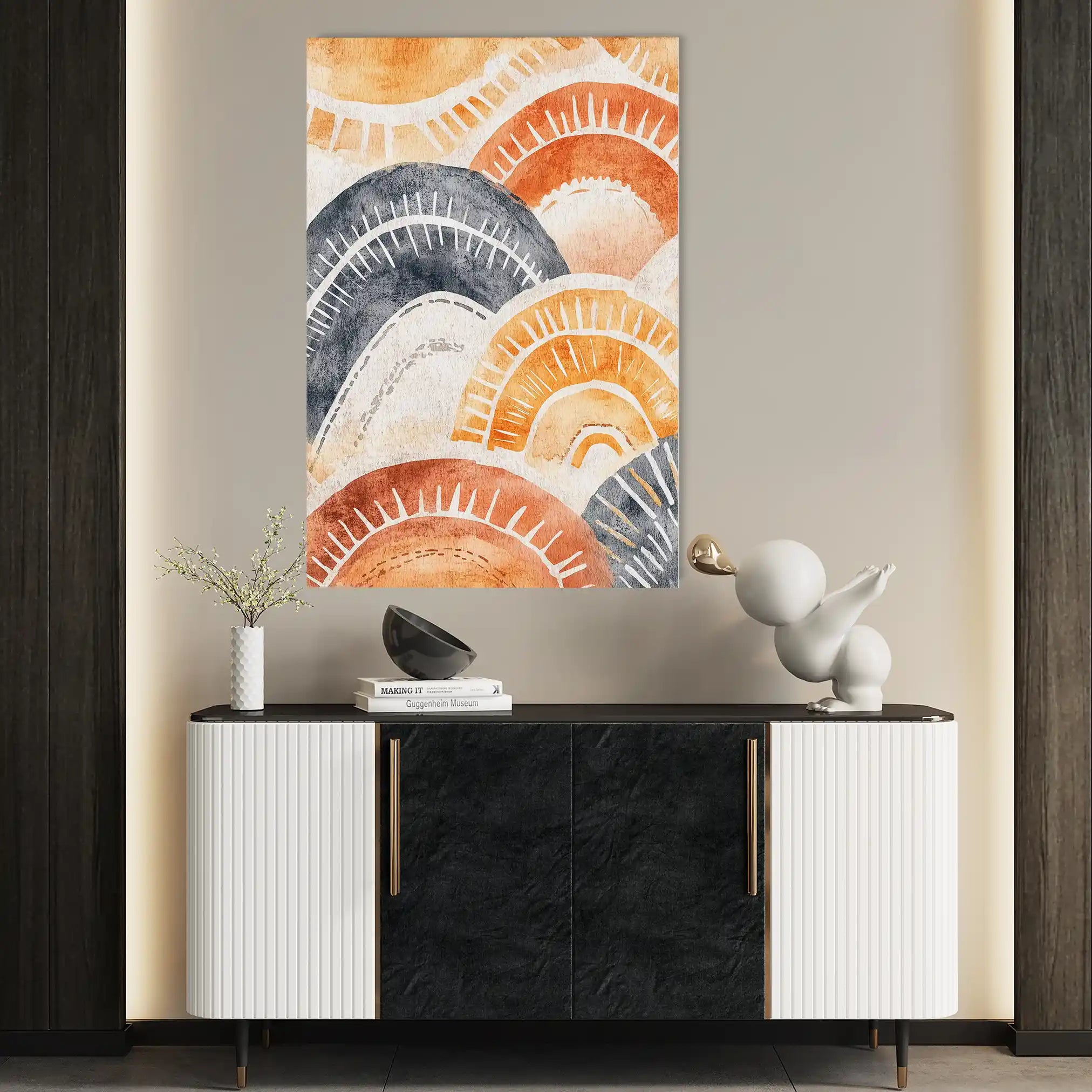Boho 154 Canvas Art 60 x 40 cm / Black