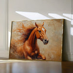Horses 154 Canvas Art 18" x 24" / 45 x 60 cm / Black