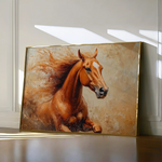 Horses 154 Canvas Art 60 x 40 cm / Black