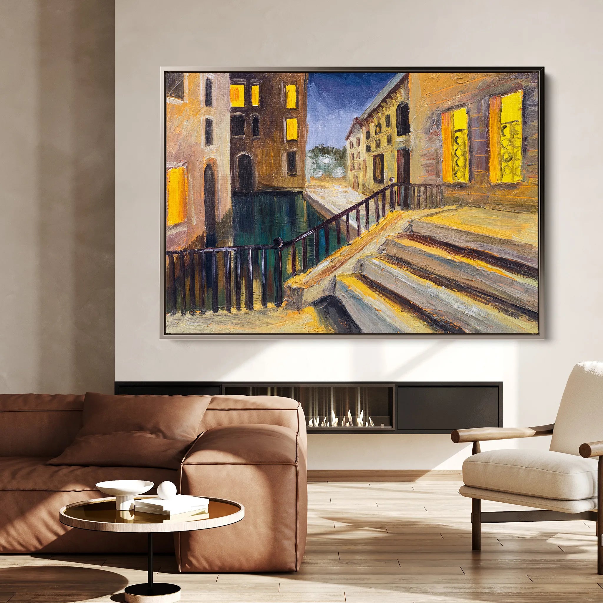 Landscape 154 Canvas Art 18" x 24" / 45 x 60 cm / Black