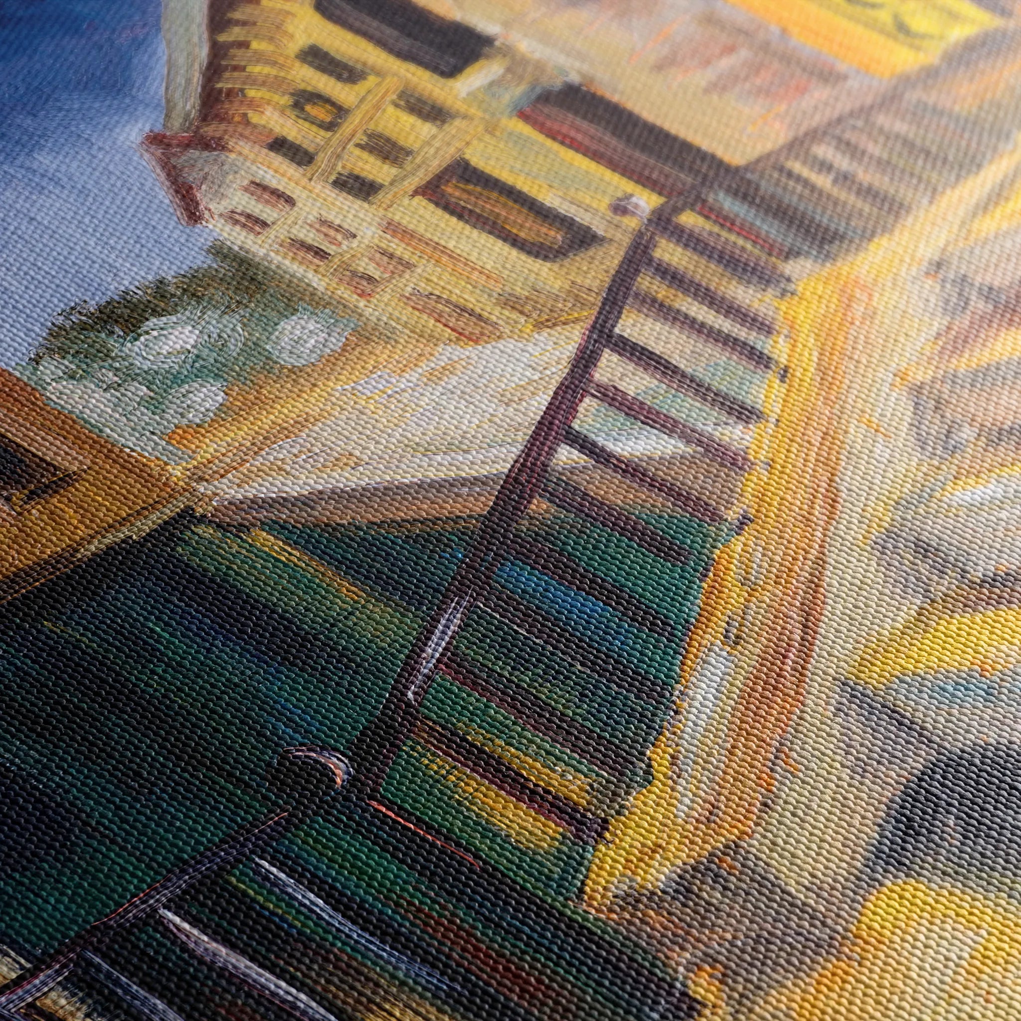 Landscape 154 Canvas Art 18" x 24" / 45 x 60 cm / Black